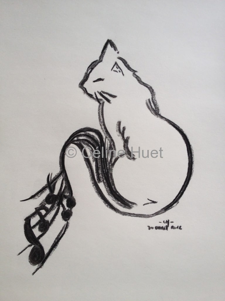 "Le chat mélomane"