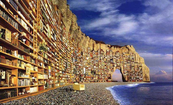 "J'ai toujours imaginé le paradis comme une sorte de bibliothèque" (JL Borges)...