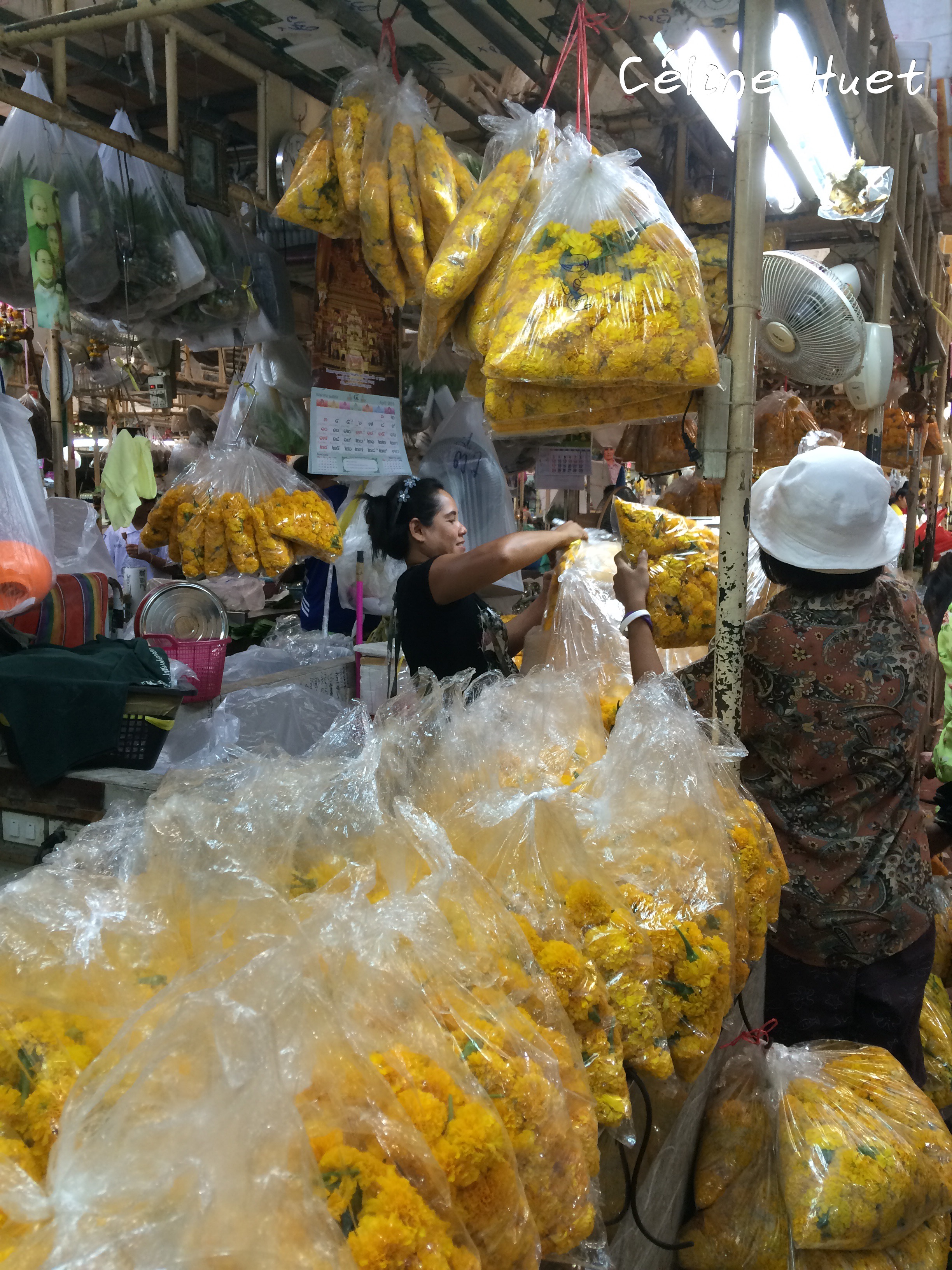 Flowers Market Bangkok Thailand Asia