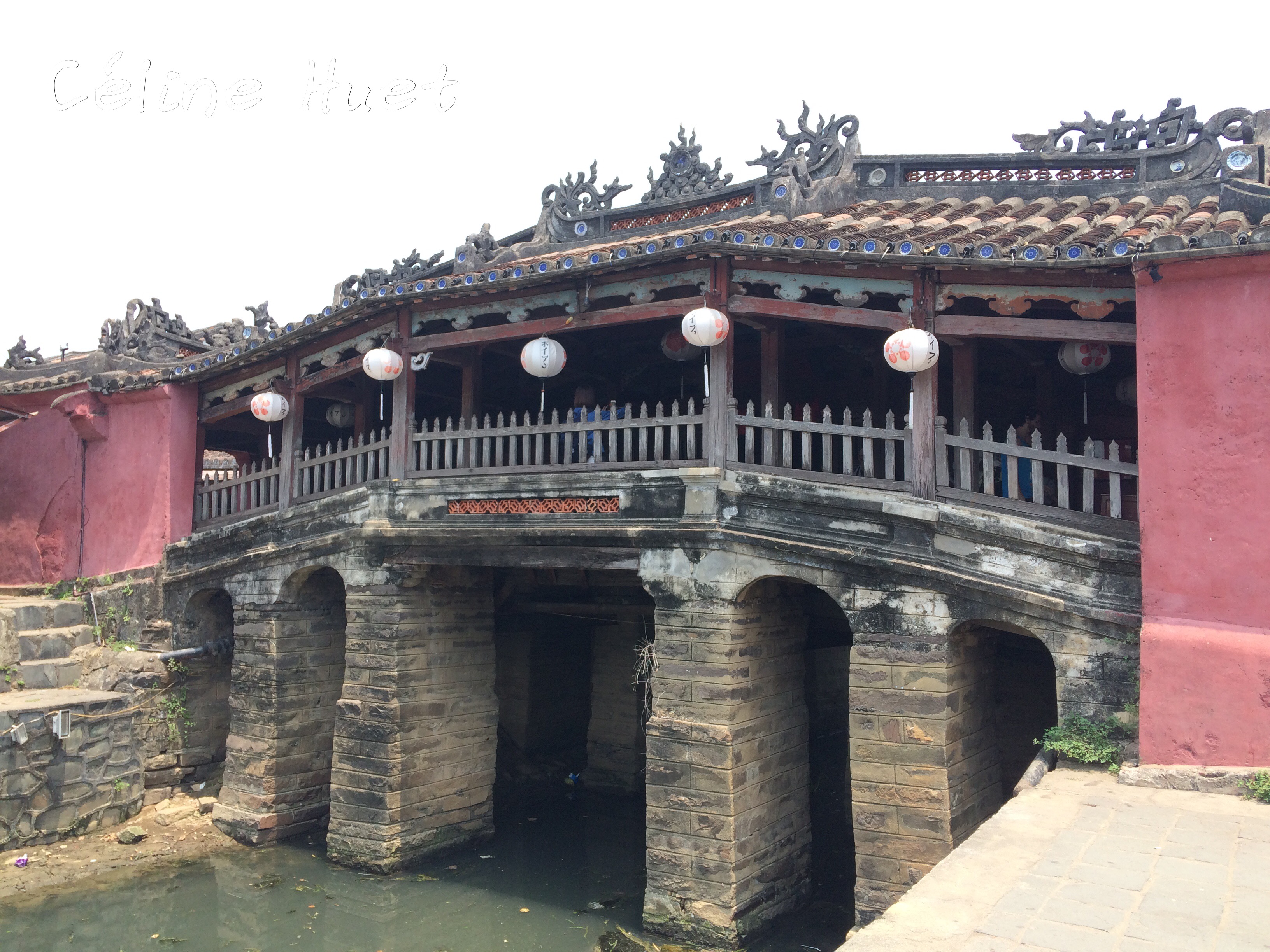 Pont recouvert japonais Vieille ville Hoi An Vietnam Asie