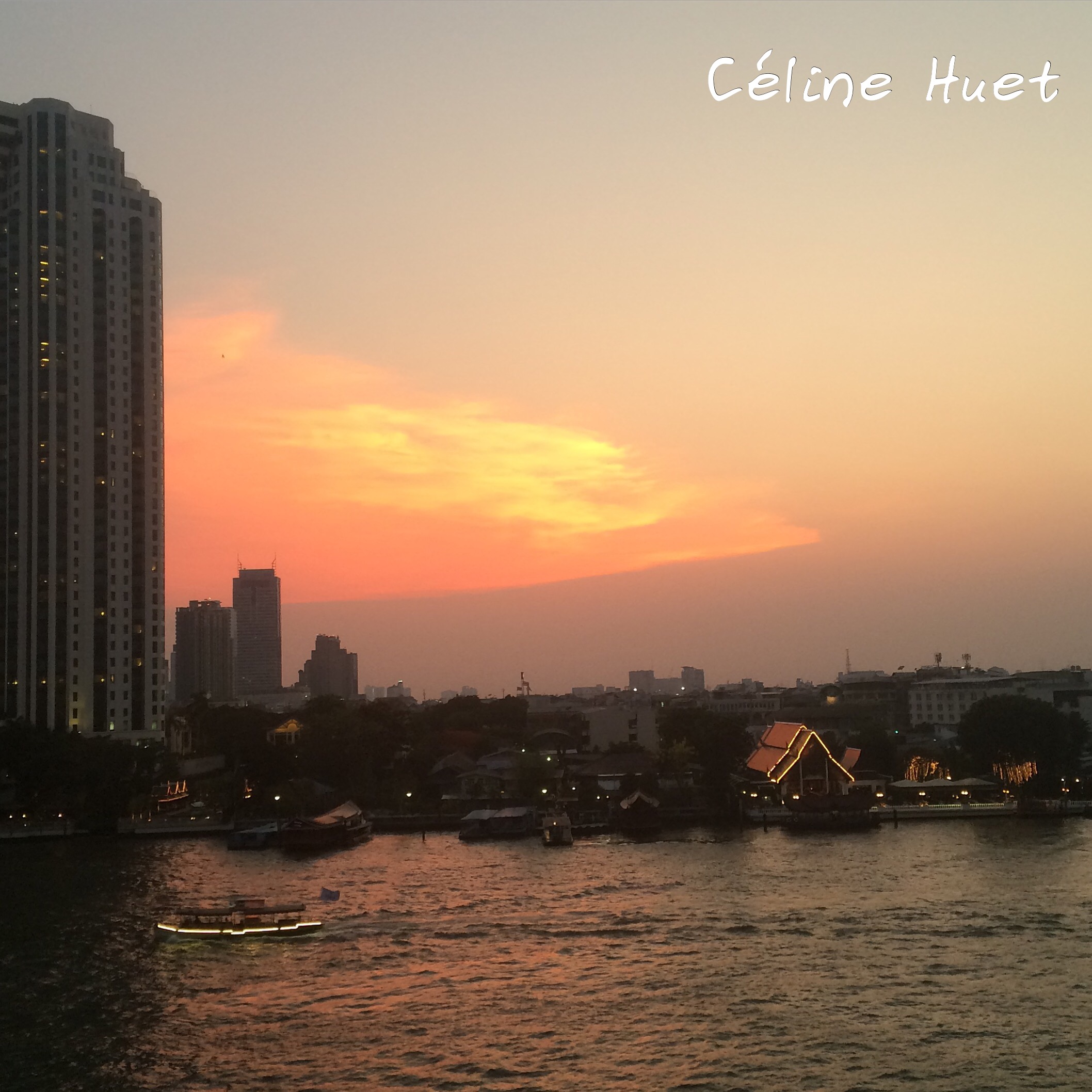 Coucher de soleil Bangkok Thaïlande Asie