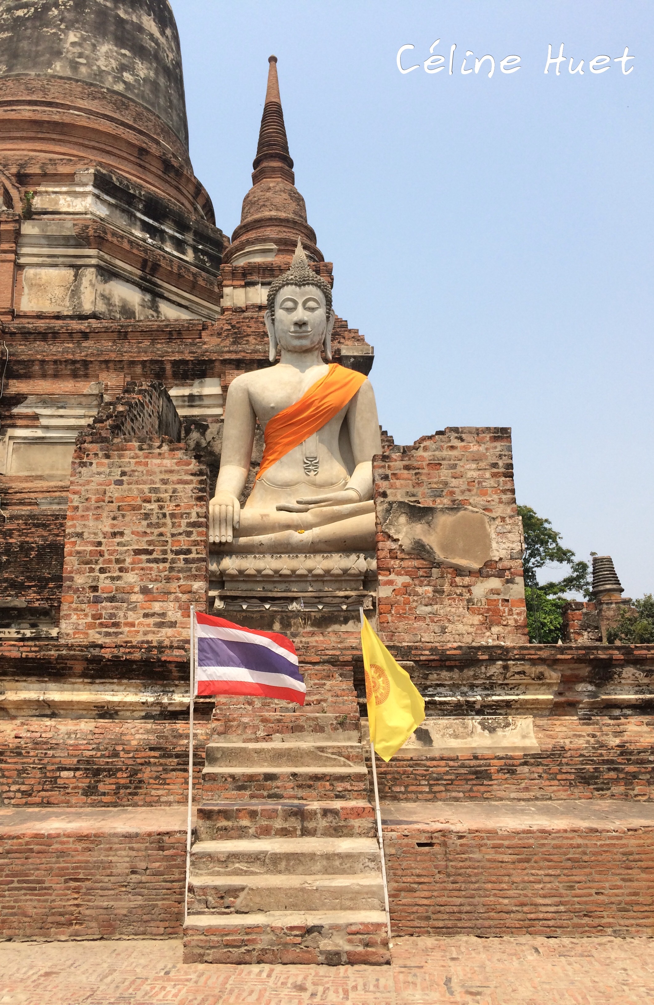 Wat Yai Chaya Mongkol Ayutthaya Thaïlande Asie