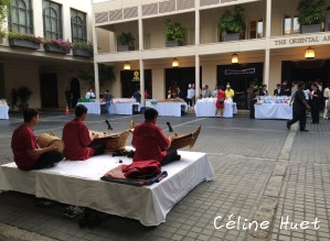 140e anniversaire Préparation Cérémonie Moines Mandarin Oriental Bangkok Thaïlande Asie