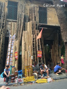 La rue des bambous Hanoï Vietnam Asie