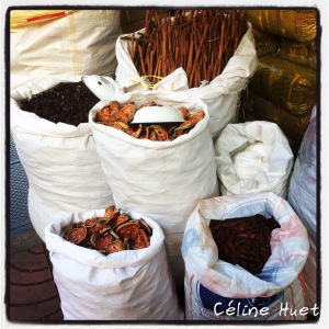 Marchand d'épices dans les rues de Bangkok Thaïlande Asie