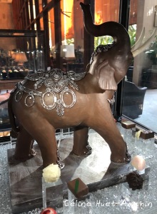 Eléphant en chocolat Mandarin Oriental Bangkok Thaïlande Asie