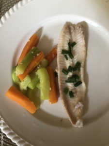 Filet de sole aux petits légumes