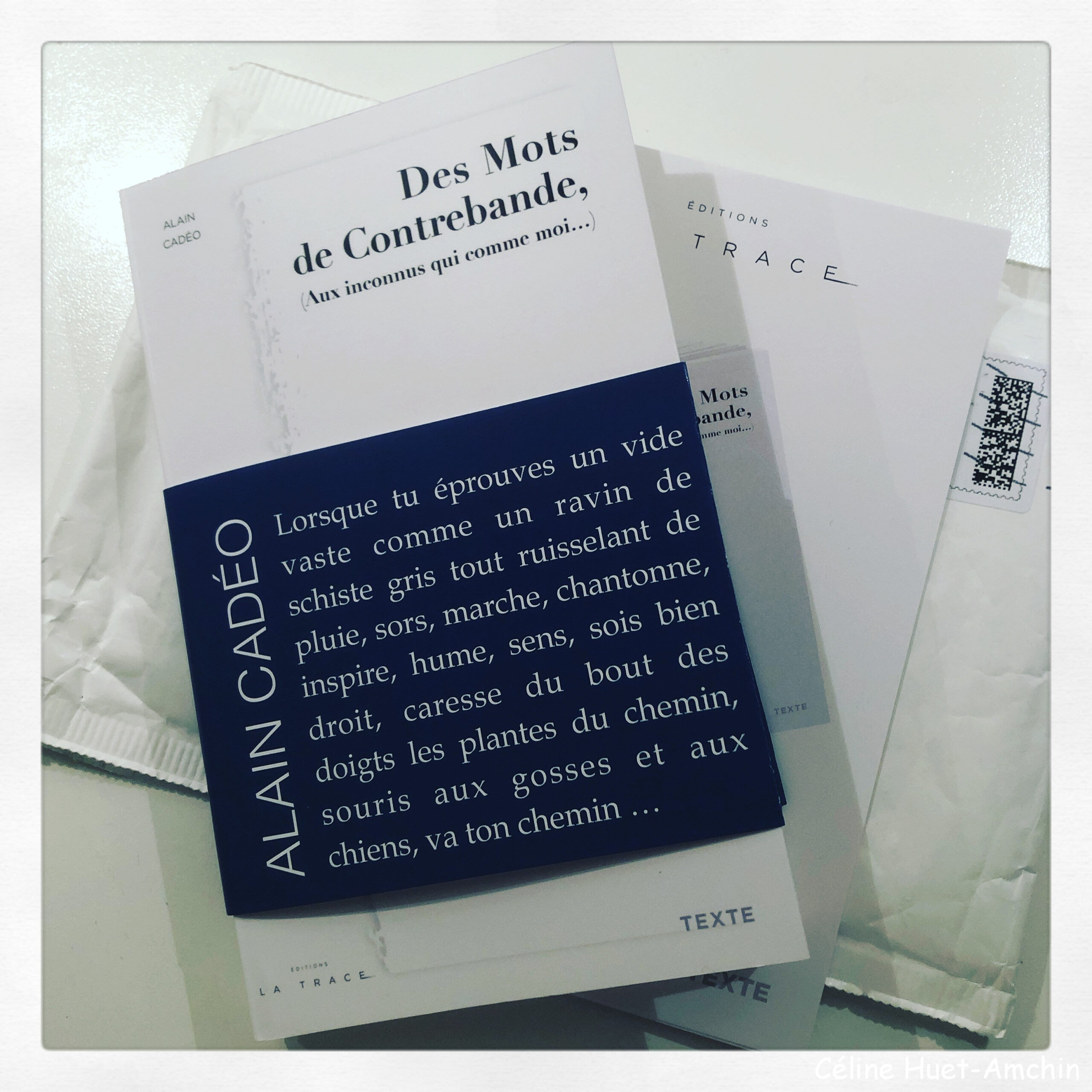 « Des Mots de Contrebande, (aux inconnus qui comme moi…) » d’Alain Cadéo…