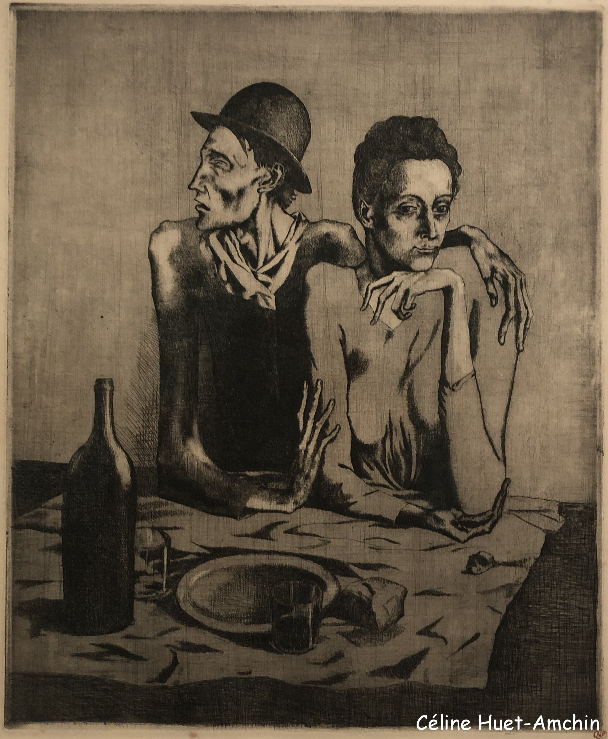Le repas frugal Exposition Picasso bleu et rose Musée d'Orsay Paris