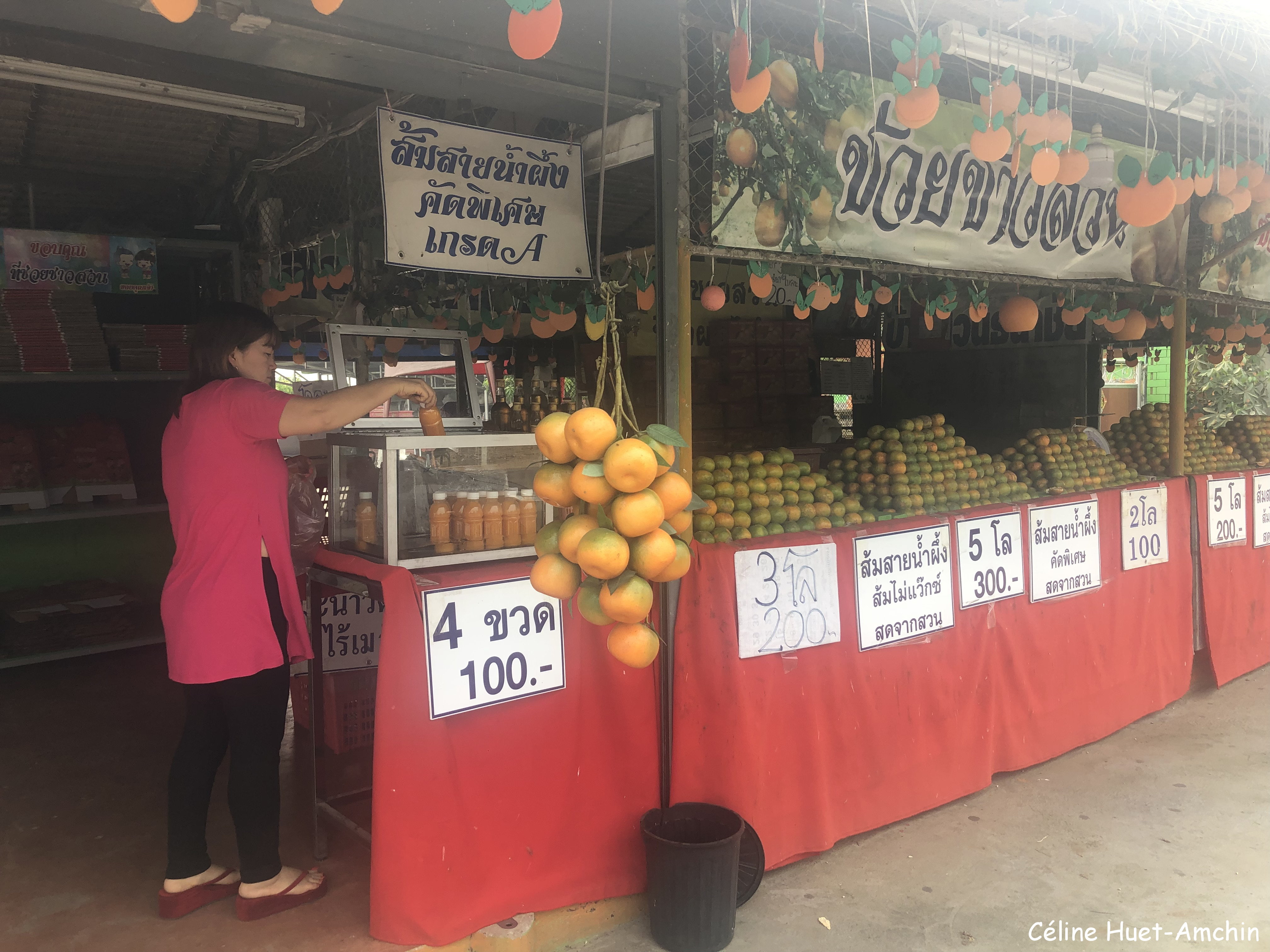 Orange juice Sur la route Chiang Rai - Chiang Mai Thaïlande Asie