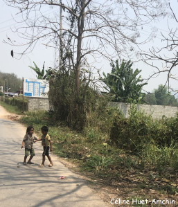 Sur la route entre Kuang Si et Luang Prabang Laos Asie