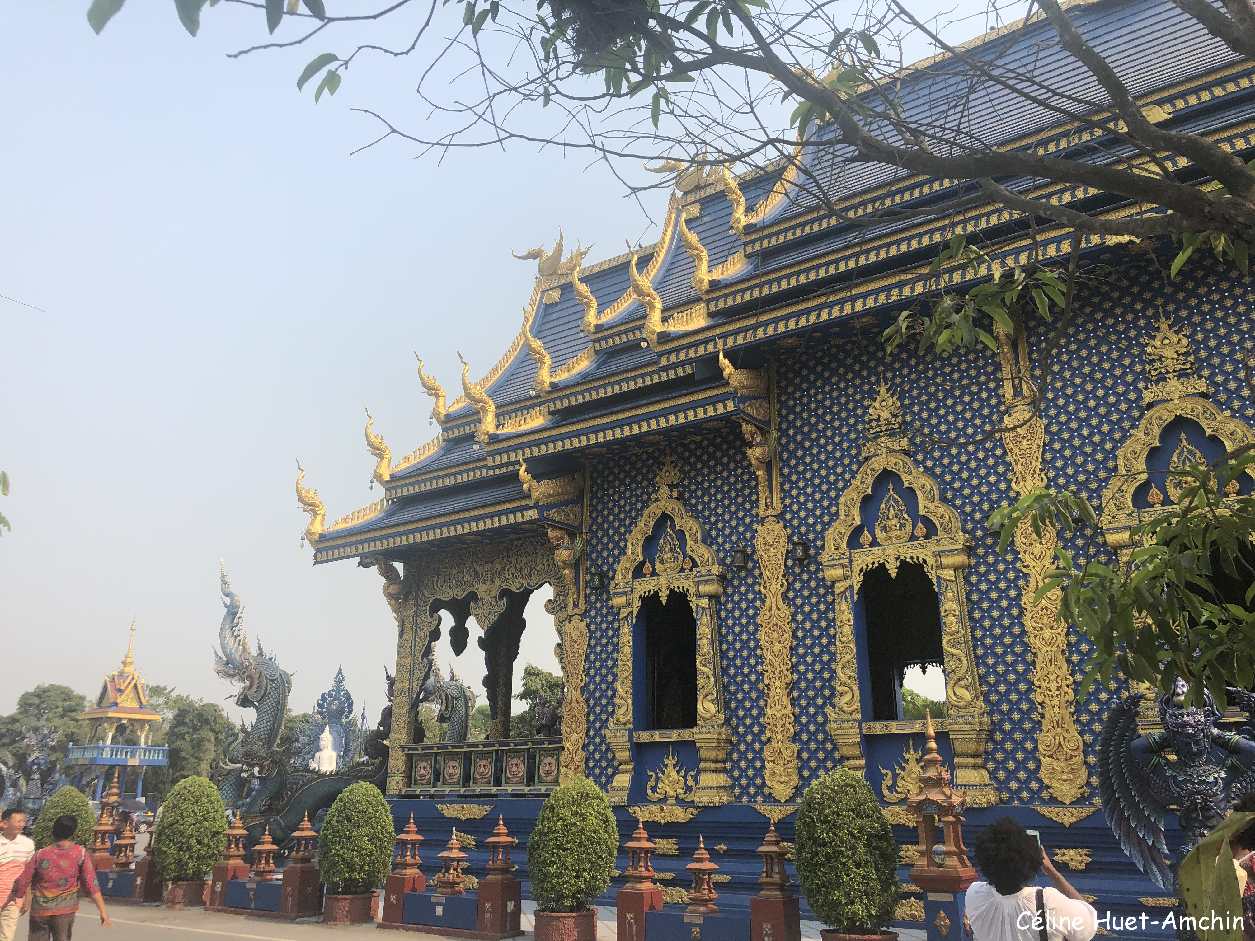 Blue Temple Wat Rong Suea Ten Province de Chiang Rai Thaïlande Asie