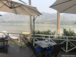 The Belle Rive Boutique Hotel terrace Luang Prabang Laos Asie