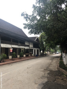 Fin de la cérémonie d'offrande aux monks Luang Prabang Laos Asie (6h30)