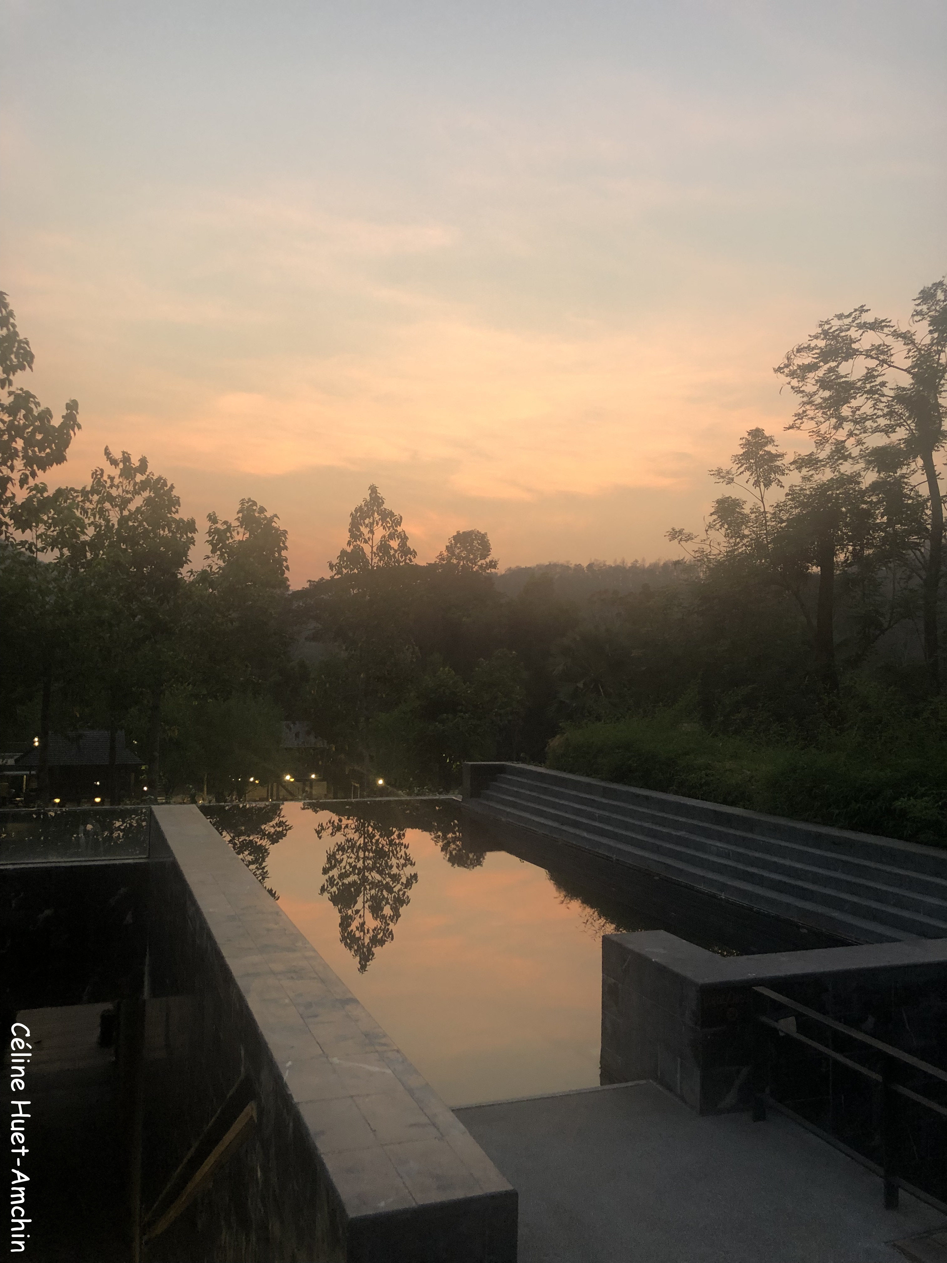 Coucher de soleil Hôtel Veranda High Resort Chiang Mai Hang Dong Thaïlande Asie
