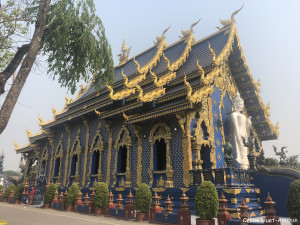 Blue Temple Wat Rong Suea Ten Province de Chiang Rai Thaïlande Asie