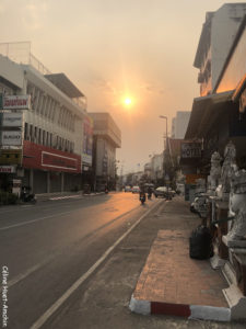 Coucher de soleil Chiang Mai Thaïlande Asie