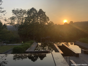 Coucher de soleil Hôtel Veranda High Resort Chiang Mai Hang Dong Thaïlande Asie